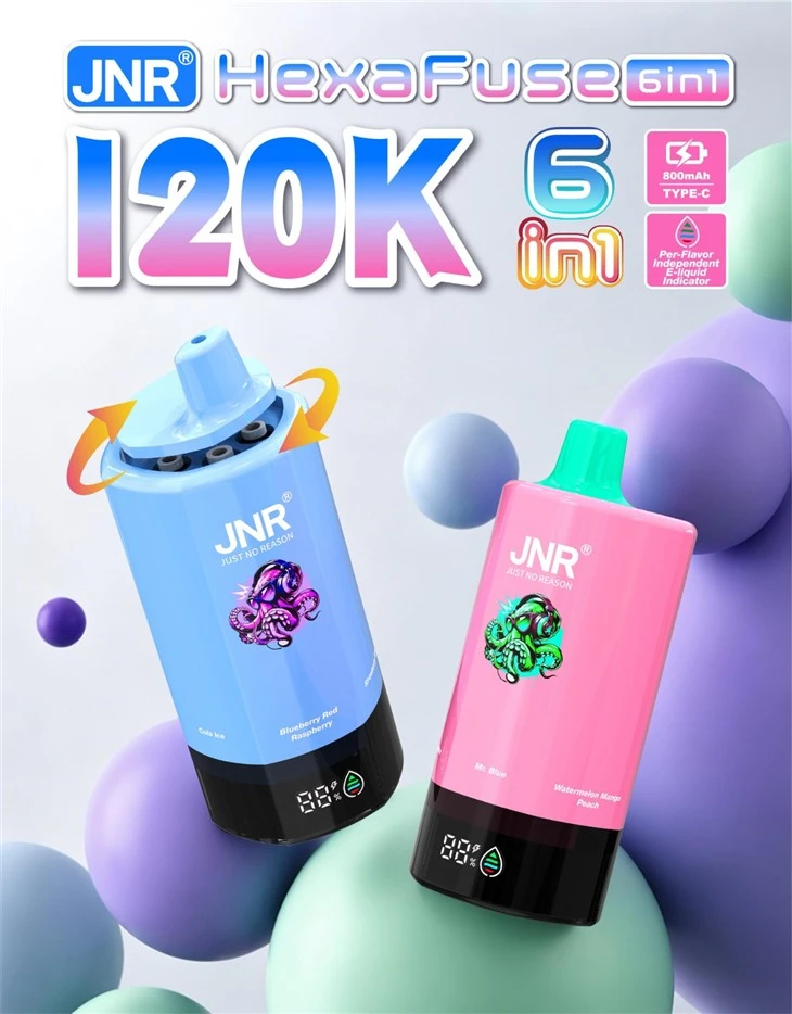 JNR Hexafuse 6 in 1 120K PuffsGood Vape factory